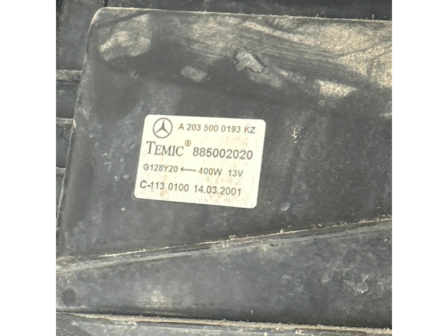 Вентилятор радиатора     A2035000193, G128Y20    Mercedes-Benz C W203 2.0