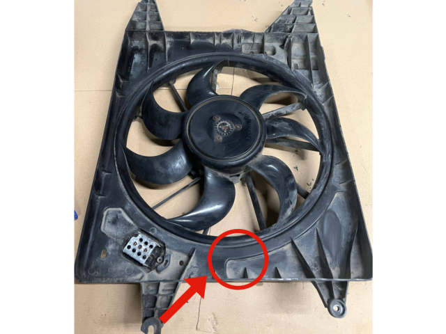 Вентилятор радиатора 0130307187, 214814242R Dacia Logan Pick-Up