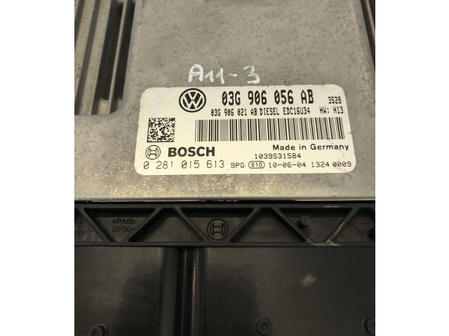 Řídící jednotka 03G906056AB, 0281015613 Volkswagen Caddy 2010