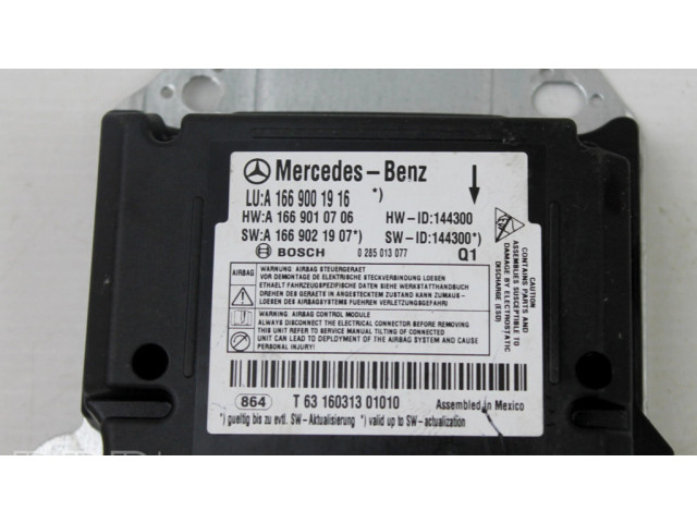 Блок подушек безопасности A1669001916 Mercedes-Benz GL X166