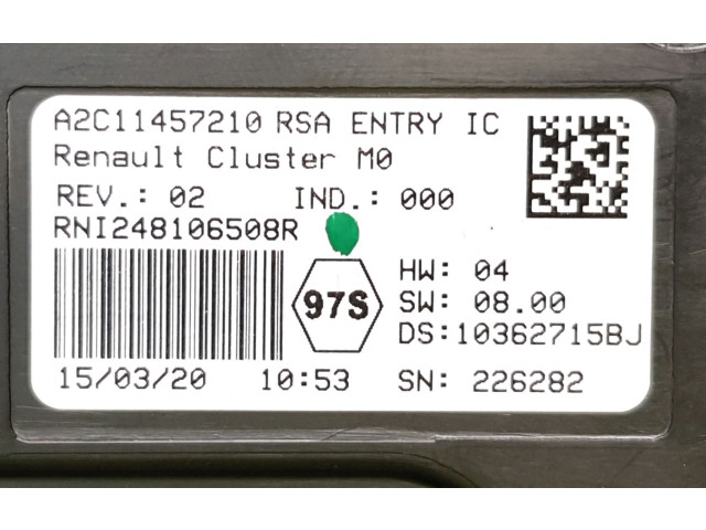 Панель приборов 248106508R Dacia Duster