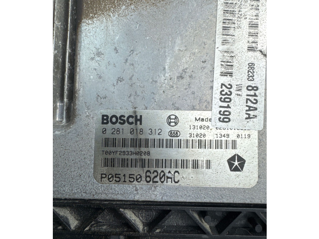 Блок управления двигателя P05150620AC, 0281018312 Fiat Freemont