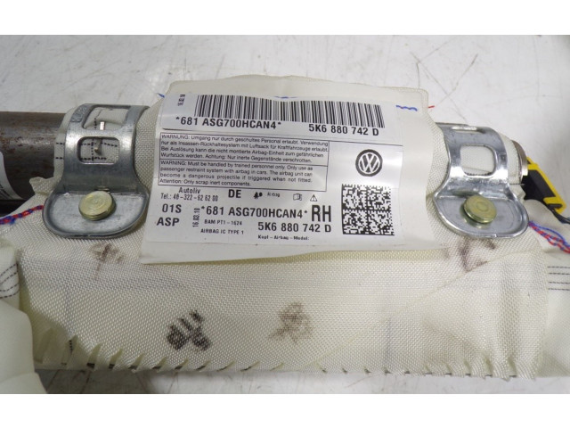 Подушка безопасности двери 5K6880742D, 5K6880742D Volkswagen Golf SportWagen