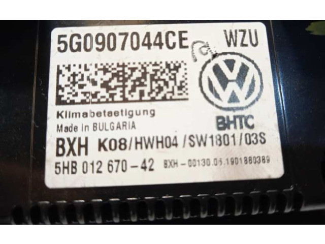 Блок управления климат-контролем 5G0907044CE Volkswagen Golf SportWagen