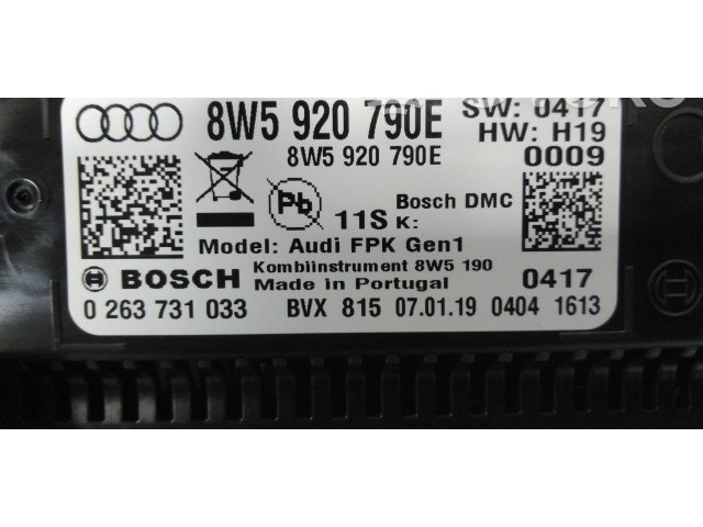 Панель приборов 8W5920790E Audi A5