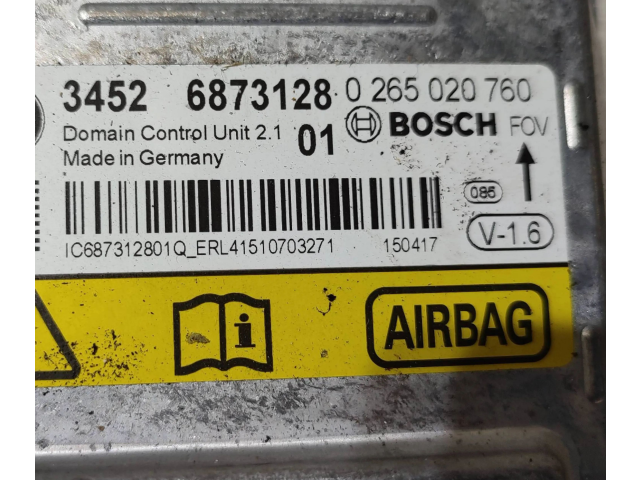 Блок подушек безопасности 6873128, 0265020760 BMW X3 F25