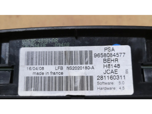 Блок управления климат-контролем 9658084577, H8148 Citroen C4 I