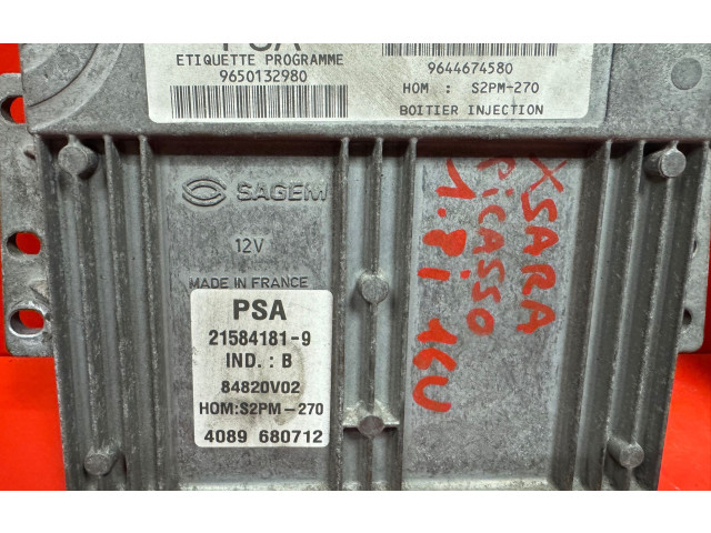 Řídící jednotka 9650132980, 9644674580 Citroen Xsara Picasso 2004
