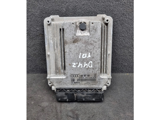 Блок управления двигателя 4H0907409, 0281015766   Audi A8 S8 D4 4H