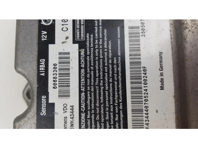 Блок подушек безопасности 5WK43444, 60683300 Alfa Romeo GT