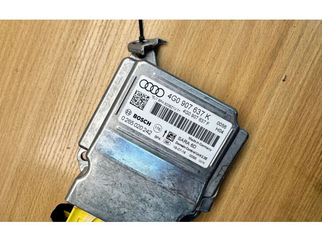 Блок управления надувных подушек 4G0907637K, 4G0907637F Audi A6 S6 C7 4G
