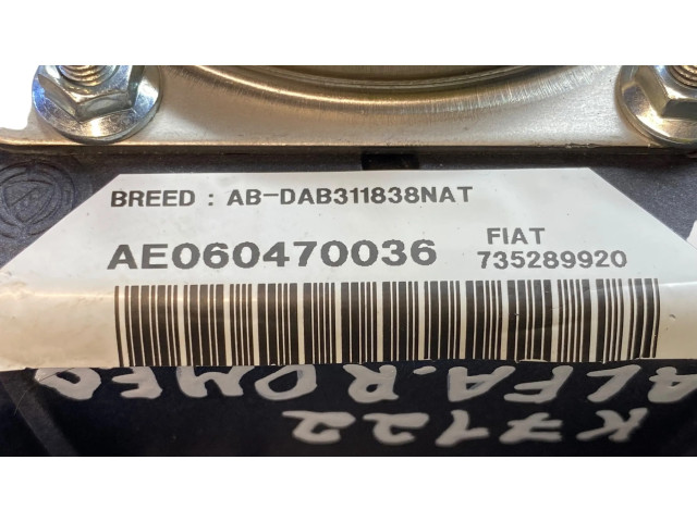Подушка безопасности водителя 735289920, AE060470036   Alfa Romeo GT