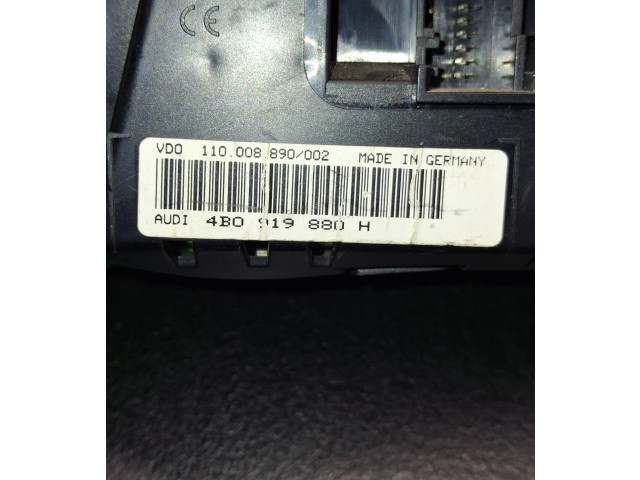 Спидометр (приборный щиток)  4B0919880H, 110008890002   Audi A6 S6 C5 4B 