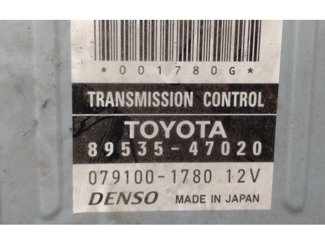 Блок управления коробкой передач 8953547020, 0791001780   Toyota Prius (XW20)
