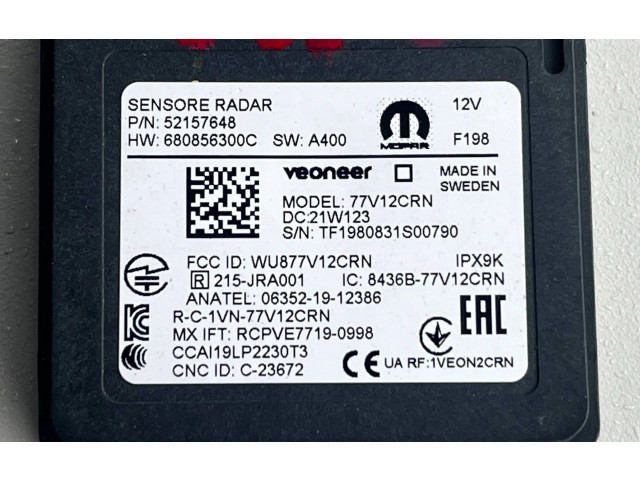 Датчик слепых зон 52157648, 680856300C Fiat Tipo