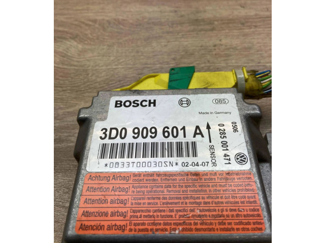 Блок управления надувных подушек     3D0909601A, 0285001471    Volkswagen Phaeton 