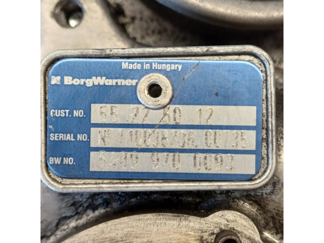 Turbodmychadlo Турбина 55225012, 54399700093 Suzuki SX4 2.0 D20AA