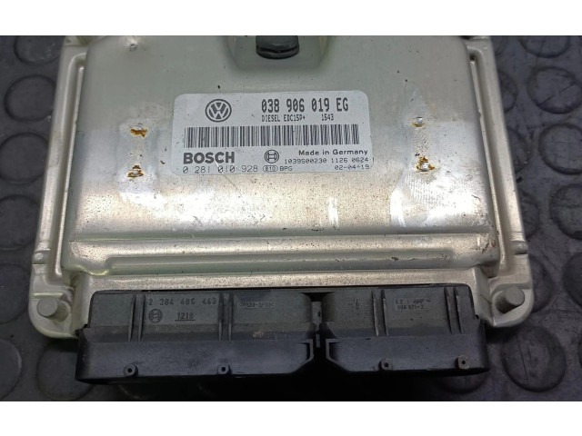 Блок управления двигателем Блок управления 0281010928   Skoda Superb B5 (3U)