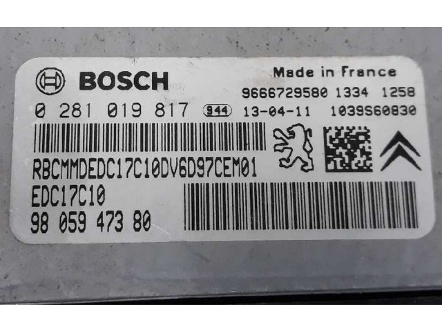 Řídící jednotka 9805947380   Citroen Berlingo 2008