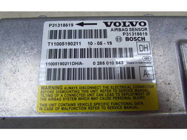 Блок подушек безопасности 31318619, T11005190211   Volvo V70