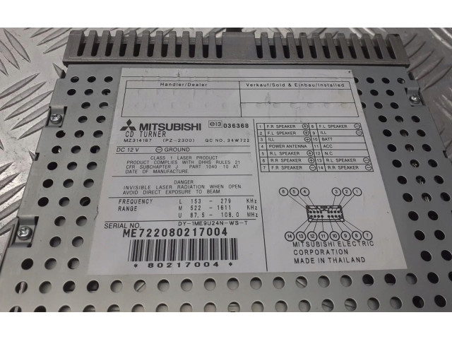 Радио/ проигрыватель CD/DVD / навигация MZ314167 Mitsubishi Colt
