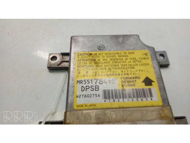 Блок подушек безопасности MR551784L, W2T60275A Mitsubishi Pajero