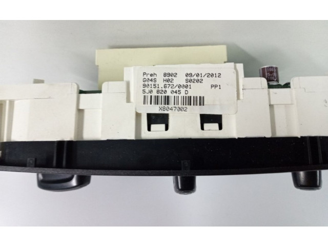 Блок управления климат-контролем 5J0820045D, 5J0820045D Skoda Fabia Mk2 (5J)