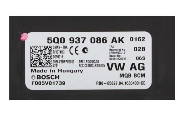 Модуль управления BSM 5Q0937086AK Volkswagen Golf Plus