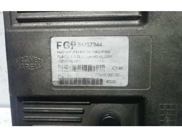Řídící jednotka 51757344, 7160000202   Fiat Punto (199) 2005