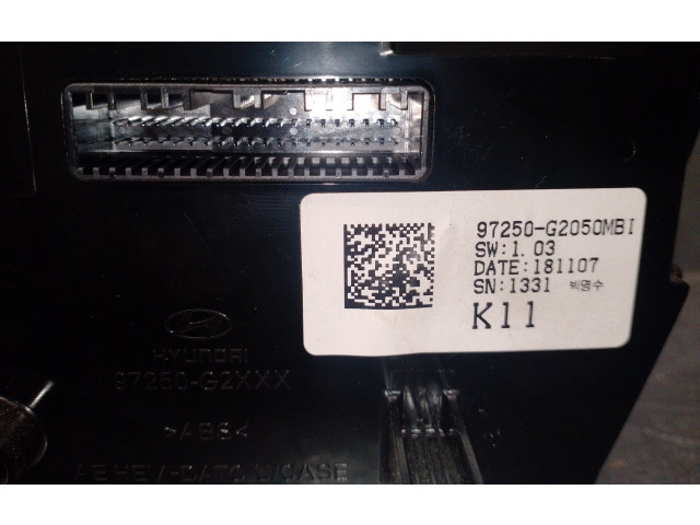 Блок управления климат-контролем 97250G2050MBI, 97250G2050MBI   Hyundai Ioniq