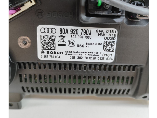 Панель приборов 80A920790J, 0263760004 Audi Q5 SQ5