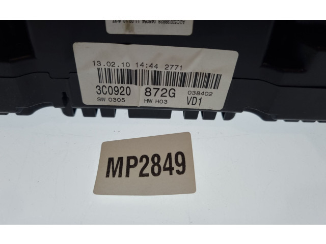 Přístrojová deska Volkswagen PASSAT B6 2008 3C0920872G