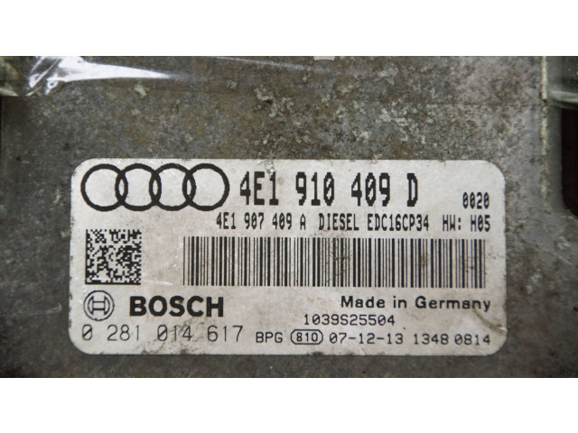 Řídící jednotka 4E1907409A, 4E1910409D   Audi A8 S8 D3 4E 2006