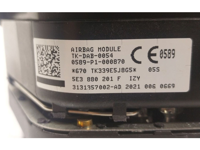 Подушка безопасности водителя 5E3880201FIZY, 5E3880201F Skoda Karoq