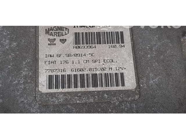 Řídící jednotka 6160201502, 7787316   Fiat Punto (176) 1994