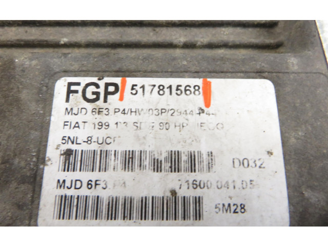 Řídící jednotka 51781568, 51781568 Fiat Punto (199) 2006