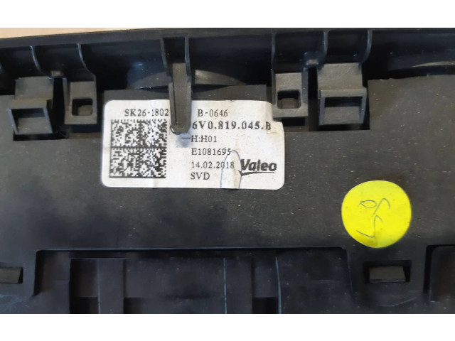 Блок управления климат-контролем 6V0819045B Skoda Fabia Mk3 (NJ)