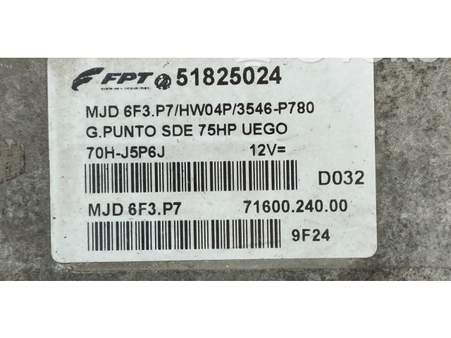 Комплект блоков управления 51825024, 51825024 Fiat Grande Punto