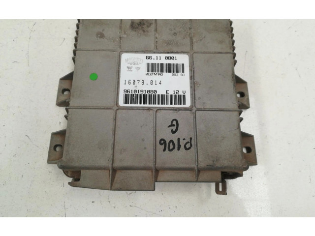 Turbodmychadlo Блок управления двигателем ECU 9610191080 Peugeot 106
