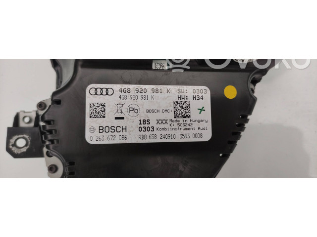 Панель приборов 4G8920981K Audi A7 S7 4G