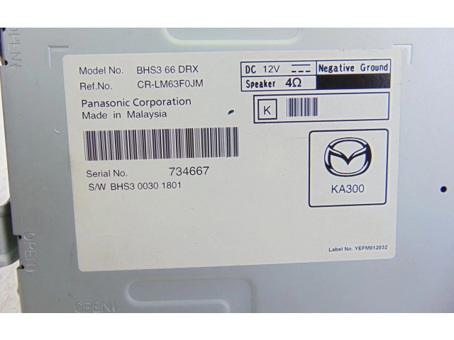 Блок управления навигации (GPS) BHS366DRX, BHS366DRX Mazda 3 II