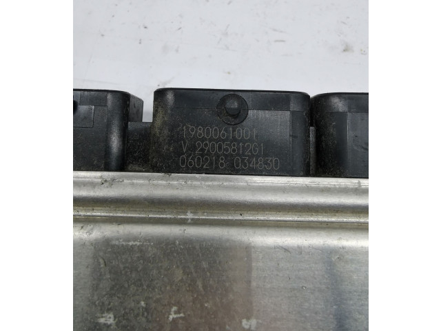 Блок управления двигателя 9800913080, 9819657880   Citroen C4 Cactus