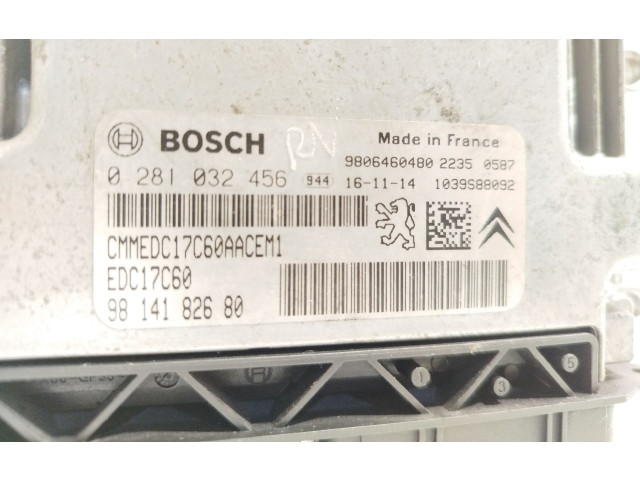 Блок управления двигателя 9814182680, 0281032456   Citroen C4 Cactus