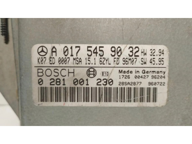 Řídící jednotka A0175459032, CENTRALITAMOTORUCE Mercedes-Benz E W210