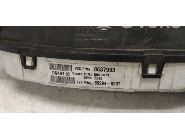 Панель приборов 8637993, 69294620T Volvo S60