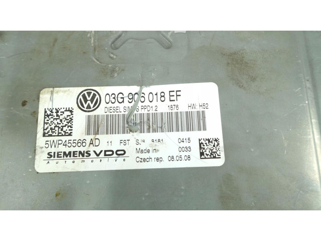 Блок управления двигателем Блок управления 03G906018EF   Volkswagen Touran III