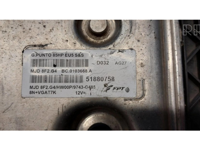 Řídící jednotka 51880758, BC0103668A Fiat Punto Evo 2011