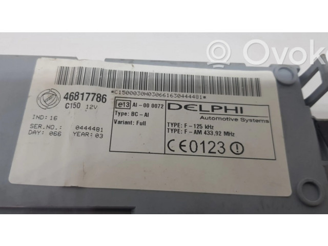 Pojistková skříňka 46817786 Fiat Punto (188) 2003