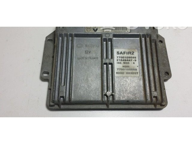 Блок управления двигателя 7700109049, 7700109049 Renault Twingo I