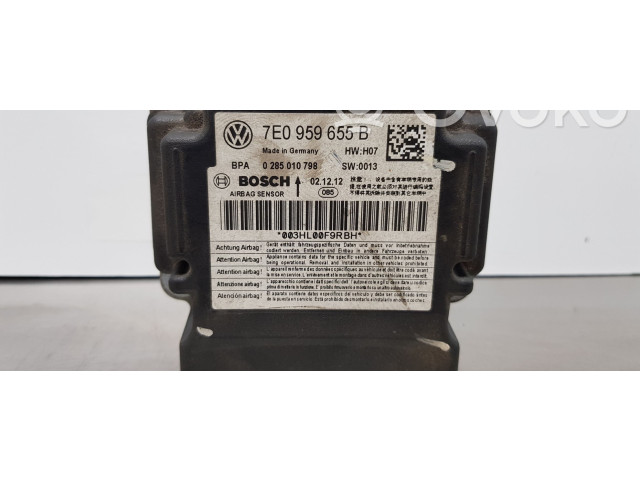 Блок подушек безопасности 7E0959655B, 0285010798   Volkswagen Caddy